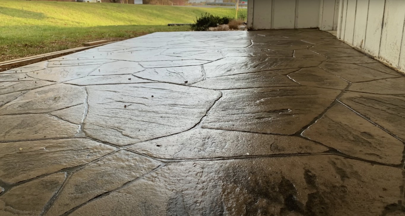 Beautiful stamped and decorative concrete work in Southaven, MS